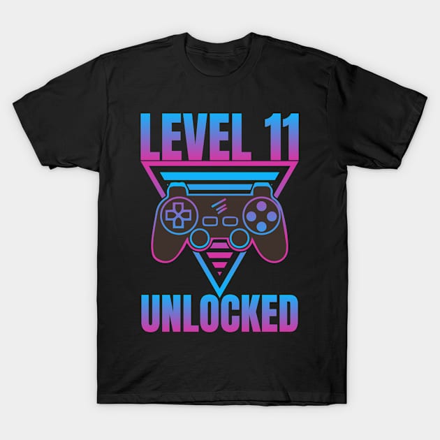 Level 11 Unlocked T-Shirt by Barang Alus